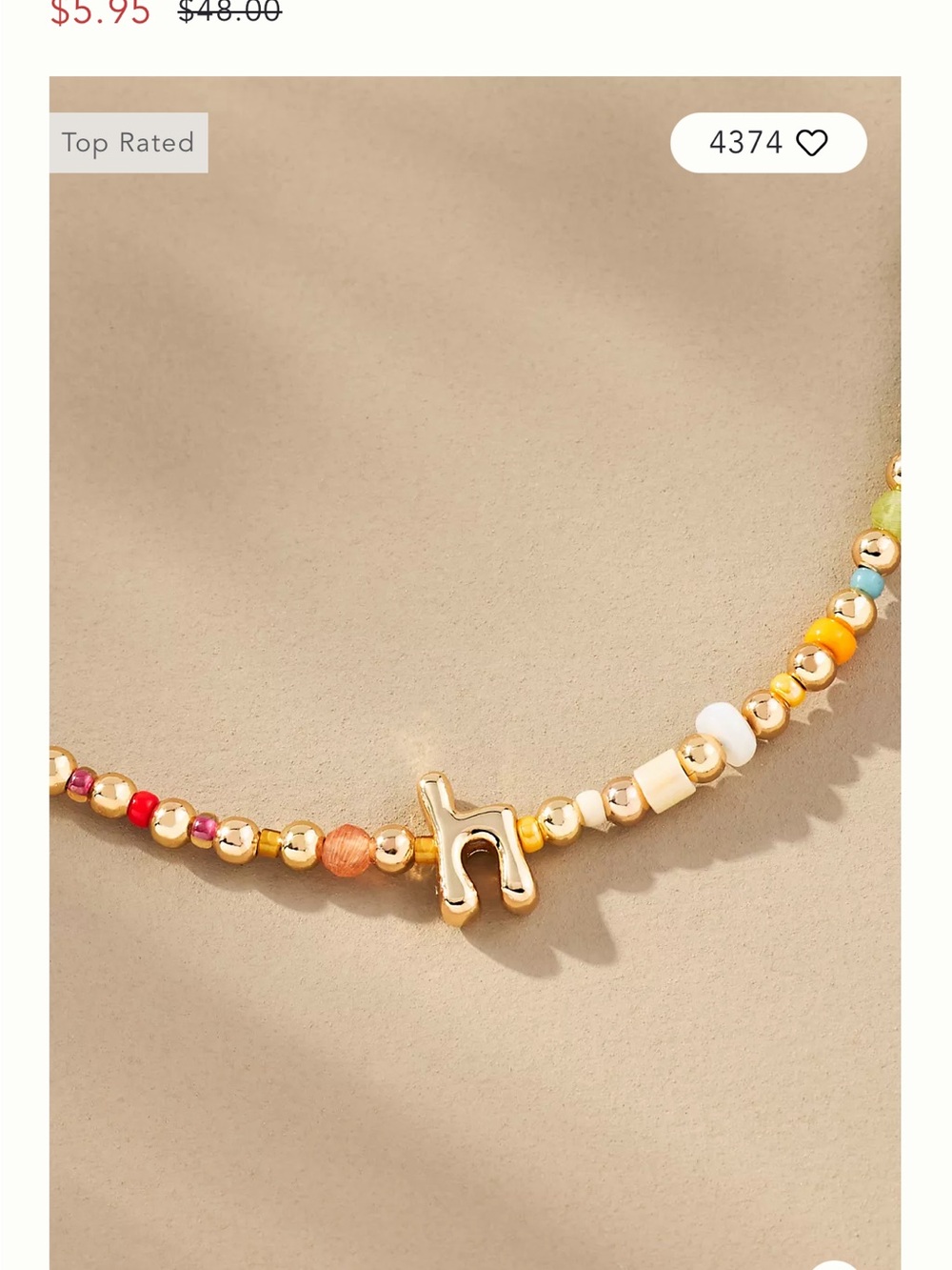 ISO. Letter “C “Beaded bubble letter lowercase monogram necklace.